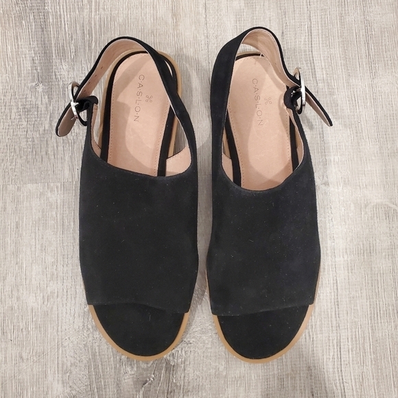 NEW Caslon Marrlows Black Slingback Sandal - Picture 1 of 5